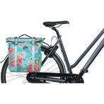 Basil fietstas dubbel Bloom Field blue MIK 28-35L