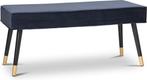 2dekans | LIFA LIVING Halbank Barcelona - Blauw & Goud -, Huis en Inrichting, Ophalen of Verzenden, Zo goed als nieuw