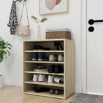 vidaXL Schoenenkast 60x35x70 cm bewerkt hout sonoma, Verzenden, Nieuw