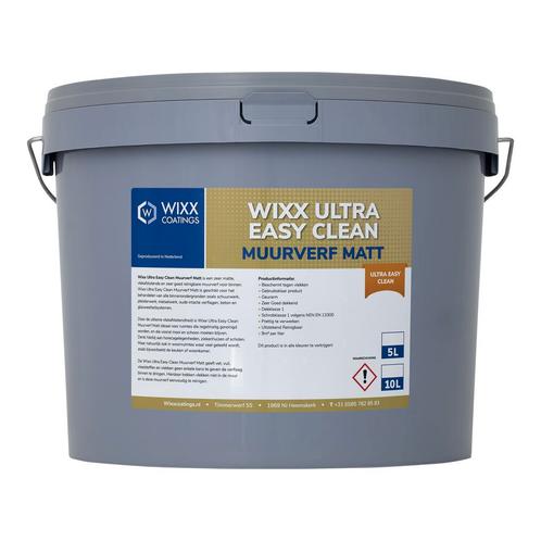 Wixx Ultra Easy Clean Matt 5L, Doe-het-zelf en Verbouw, Verf, Beits en Lak, Nieuw, Verzenden