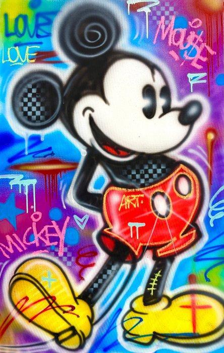 Outside313 - Mickey Mouse - Love, Antiek en Kunst, Kunst | Schilderijen | Modern