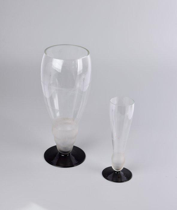 Glasfabriek Leerdam - A.D. Copier - Vaas (2) - VS4046 en -, Antiek en Kunst, Antiek | Glas en Kristal