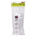 Benson Stekkerdoos - 4-voudig - 5 meter kabel - met schak..., Ophalen of Verzenden, Nieuw