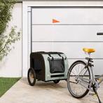 vidaXL Hondenfietstrailer oxfordstof en ijzer grijs en zwart, Verzenden, Nieuw