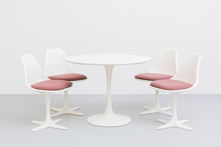 Tulip Eetkamerset van Maurice Burke voor Arkana., Huis en Inrichting, Stoelen, Nieuw, Ophalen of Verzenden