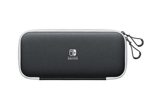 Nintendo Switch OLED Carrying Case - White/Black, Spelcomputers en Games, Spelcomputers | Overige, Zo goed als nieuw, Ophalen of Verzenden