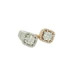 Ring - 18 karaat Roségoud, Witgoud - 1.15ct. tw. Diamant, Nieuw
