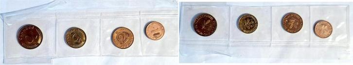 1 10 Pfennig 1950f Duitsland 1 Pfennig bis 10 Pfennig 196..., Postzegels en Munten, Munten | Europa | Niet-Euromunten, Verzenden