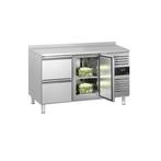GGM Gastro | Koelwerkbank ECO - 1360x700mm - 1 deur & 2 |, Verzenden, Nieuw in verpakking, RVS Meubilair