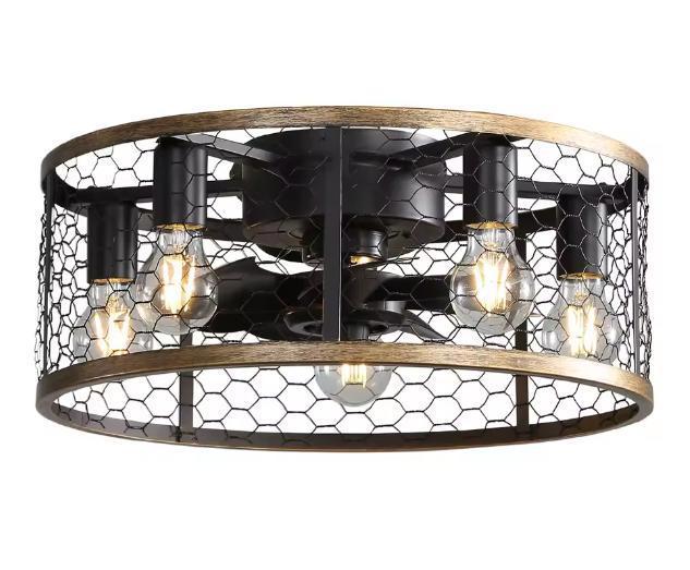 Moderne Plafondventilator 20 met Licht en Afstandsbediening, Huis en Inrichting, Lampen | Plafondlampen, Nieuw, Verzenden