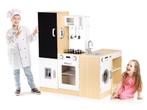 Kinderkeuken - speelkeuken - hout - 127x29,5x106 cm - wit, Kinderen en Baby's, Ophalen of Verzenden, Nieuw