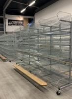 Verrijdbare stelling met draadmanden hxbxd 2350x3800x1600mm,, Ophalen of Verzenden