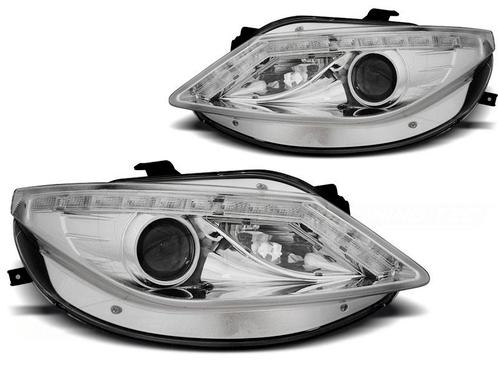 Koplampen LED DRL | Seat Ibiza 6J 2008-2012 | Chroom, Auto-onderdelen, Verlichting, Nieuw, Seat, Verzenden