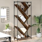 vidaXL Boekenkast 79x30x180 cm bewerkt hout en metaal, Verzenden, Nieuw, Metaal