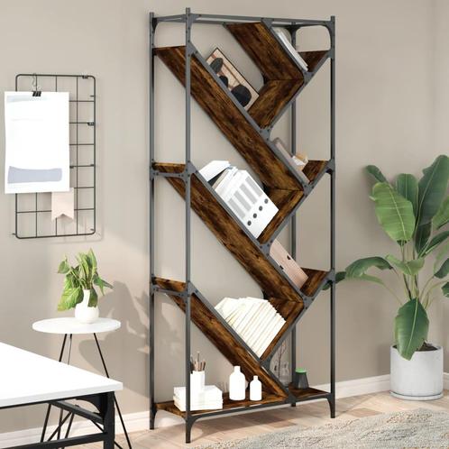 vidaXL Boekenkast 79x30x180 cm bewerkt hout en metaal, Huis en Inrichting, Kasten | Boekenkasten, Nieuw, Metaal, Verzenden