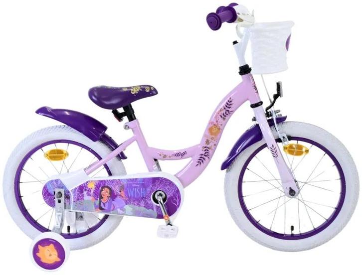 Disney Wish Kinderfiets - Meisjes - 14 inch - Paars, Fietsen en Brommers, Fietsen | Kinderfietsjes, Nieuw, Ophalen of Verzenden