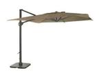 Garden Impressions Zweefparasol Hawaii 3 x 3 mtr Taupe, Tuin en Terras, Nieuw, 2 tot 3 meter, Zweefparasol, Verstelbaar