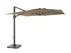 Garden Impressions Zweefparasol Hawaii 3 x 3 mtr Taupe, Tuin en Terras, Parasols, Nieuw, Zweefparasol, Verstelbaar, 2 tot 3 meter