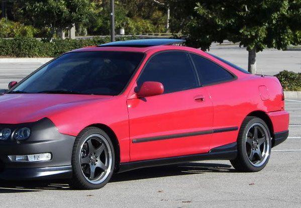 SK-Import Side Skirts Type R Style Zwart Honda Integra, Auto-onderdelen, Sidebars, Nieuw, Ophalen of Verzenden