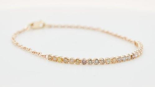 Zonder Minimumprijs - Armband 14 kt. - 0.99ct. tw. Diamant, Sieraden, Tassen en Uiterlijk, Armbanden