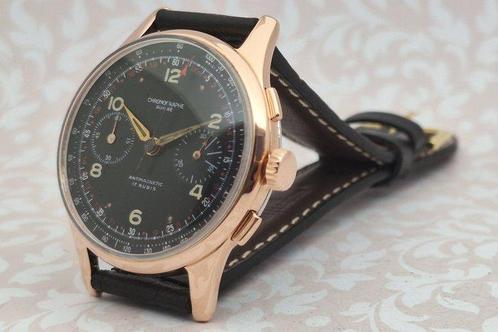 Chronographe Suisse - Cal. Landeron 151 - JUMBO - Zonder, Sieraden, Tassen en Uiterlijk, Horloges | Heren