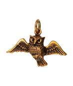 Bronzen Uil met vleugels wijd kettinghanger, Nieuw, Verzenden