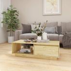 vidaXL Salontafel 110x50x33,5 cm massief vurenhout, Huis en Inrichting, 100 tot 150 cm, Verzenden, Nieuw, 50 tot 100 cm