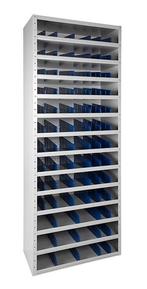 Vakkenkast grijs 198x80x40cm incl. 72 vakverdelers, Ophalen of Verzenden