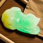 Veelkleurige jade hanger – Geluksamulet met Mickey Mouse –