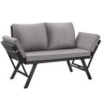 Wicker-loungesofa Sintra, verstelbare armleuningen, 2in1 - l, Tuin en Terras, Tuinsets en Loungesets, Verzenden, Nieuw