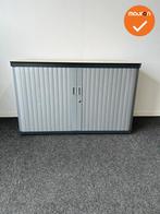 Gispen octa Roldeurkast - 74x120x45cm - Antraciet met zilver, Werkplek, Ophalen of Verzenden, Gebruikt, Kast