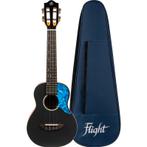 Flight Iris Concert Ukulele Black concert ukelele met gigbag, Muziek en Instrumenten, Verzenden, Nieuw