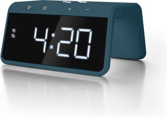 Caliber HCG019QI-PB - Wekker met draadloos laden - Pacific, Witgoed en Apparatuur, Wekkers, Verzenden
