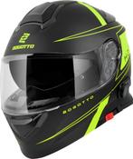 Bogotto H271 Taog Bluetooth Helm Zwart Geel, Systeemhelm, XXL, Nieuw met kaartje, Overige merken