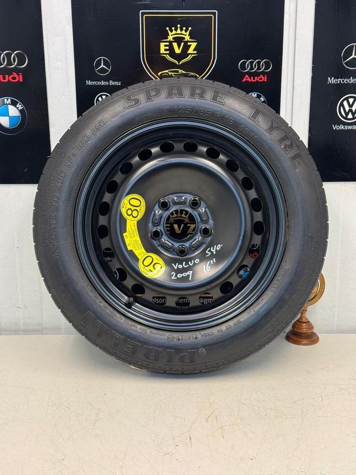 Volvo S40/V50/C30 reservewiel thuiskomer bj.2009 125/85/R16, Auto-onderdelen, Banden en Velgen, 16 inch, Overige, Personenwagen