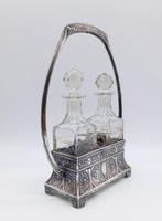 Olie-en-azijnstelletje - Kristal, Antiek en Kunst