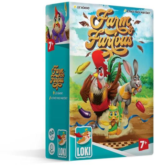 Farm & Furious - Bordspel | Loki - Gezelschapsspellen, Hobby en Vrije tijd, Gezelschapsspellen | Bordspellen, Nieuw, Verzenden