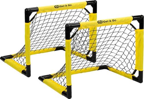 Get &amp; Go Voetbaldoel 55x44x44 cm - zwart/geel, Sport en Fitness, Voetbal, Zo goed als nieuw, Ophalen of Verzenden