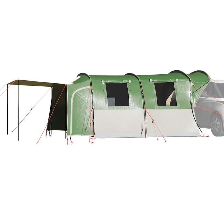 vidaXL Autotent 4-persoons waterdicht groen, Caravans en Kamperen, Tenten, Nieuw, tot en met 2, Verzenden