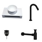 Sani Royal Solid Surface Waskom Rond met Solid, Tuin en Terras, Nieuw