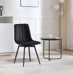 Set van 4 Draaibare Velvet Eetkamerstoelen –360° en Ergonomi, Huis en Inrichting, Stoelen, Verzenden, Nieuw