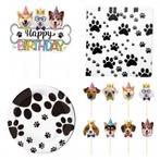 47-delige set Happy Birthday dogs, Nieuw, Versiering, Taarten of Cupcakes, Verzenden