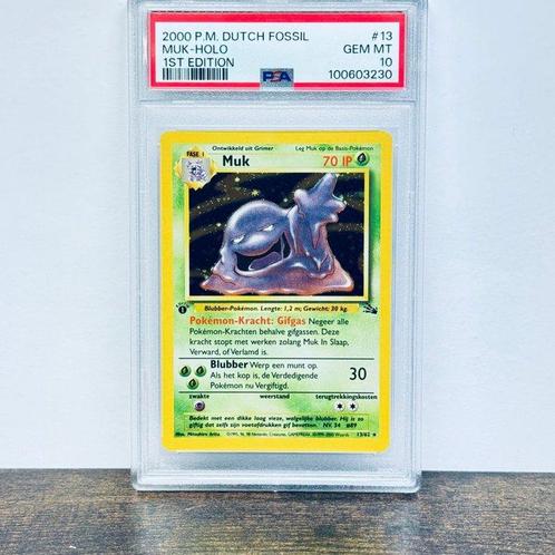 Pokémon Graded card - POP 3 - 1st Edition - Muk Holo -, Hobby en Vrije tijd, Verzamelkaartspellen | Pokémon