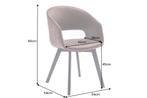 Design stoel NORDIC STAR antiek bruin houten poten - 43422, Huis en Inrichting, Stoelen, Ophalen of Verzenden, Nieuw