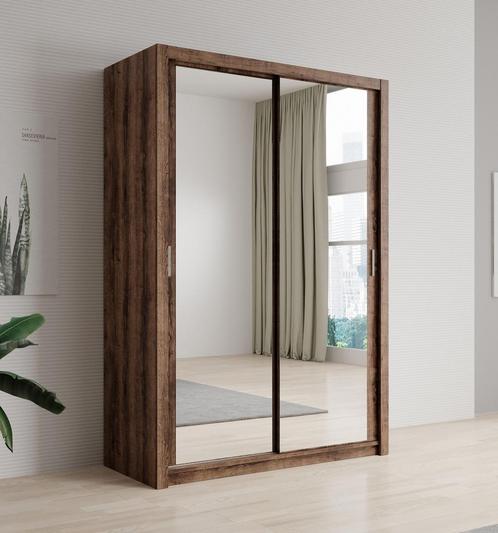 Kledingkast spiegel 150x62x215 Kleerkast schuifdeuren, Huis en Inrichting, Kasten | Vitrinekasten, 50 tot 75 cm, Nieuw, 200 cm of meer