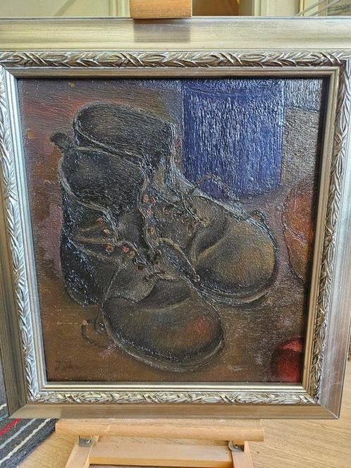Nederlandse school (XIX) - Realistisch stilleven met twee, Antiek en Kunst, Kunst | Schilderijen | Klassiek