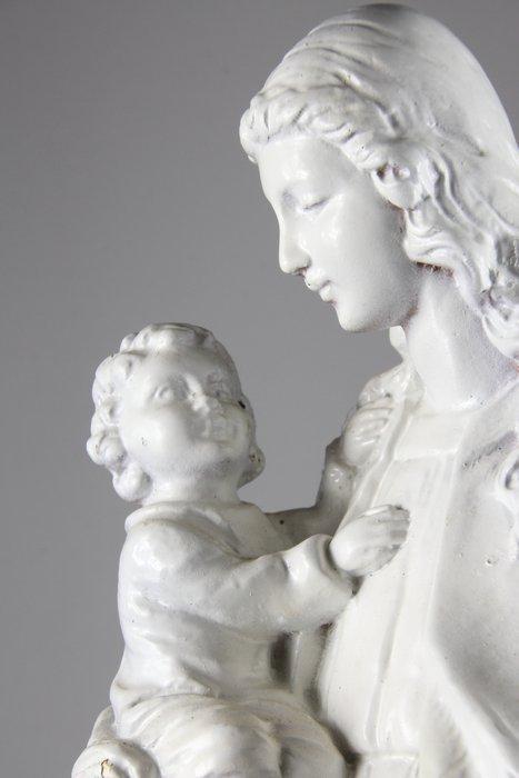 Beeldje, Maria met Kind - 51 cm - Gips, Antiek en Kunst, Antiek | Boeken en Bijbels