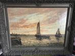 Cornelis de Bruin (1870-1940) - Zonsondergang Harderwijk