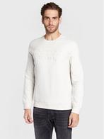 Guess Beau Fleece Sweater Heren Wit, Nieuw, Guess, Wit, Verzenden