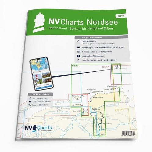 NV. Atlas DE13 Oost Friesland - Borkum tot Helgoland & Eems, Watersport en Boten, Navigatiemiddelen en Scheepselektronica, Ophalen of Verzenden